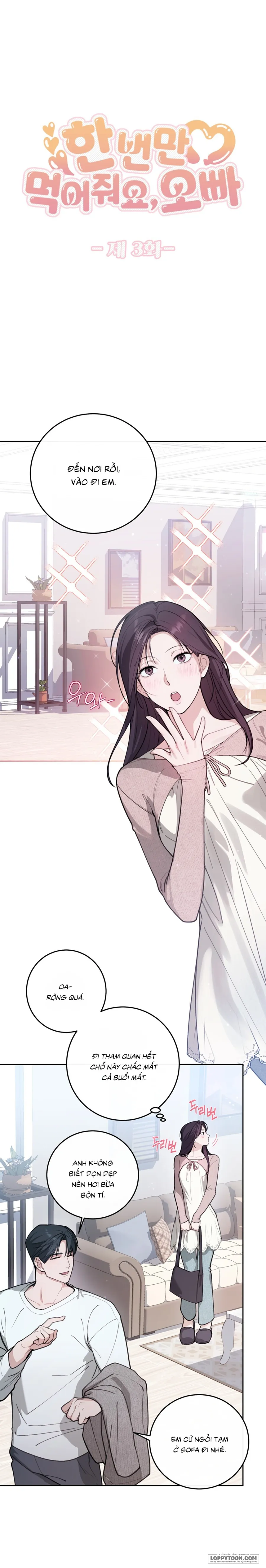 Ăn Em Một Lần Thôi, Oppa Chap 3 - trang 1