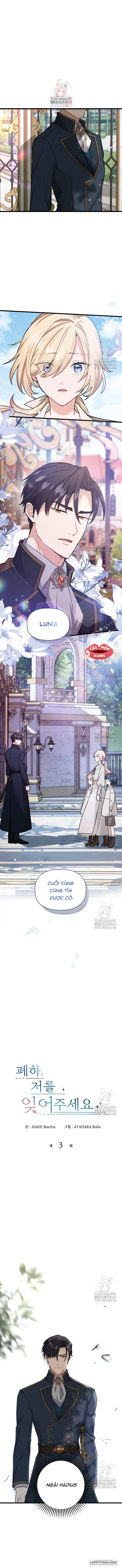 Bệ Hạ, Xin Hãy Quên Tôi Đi Chap 3 - trang 1