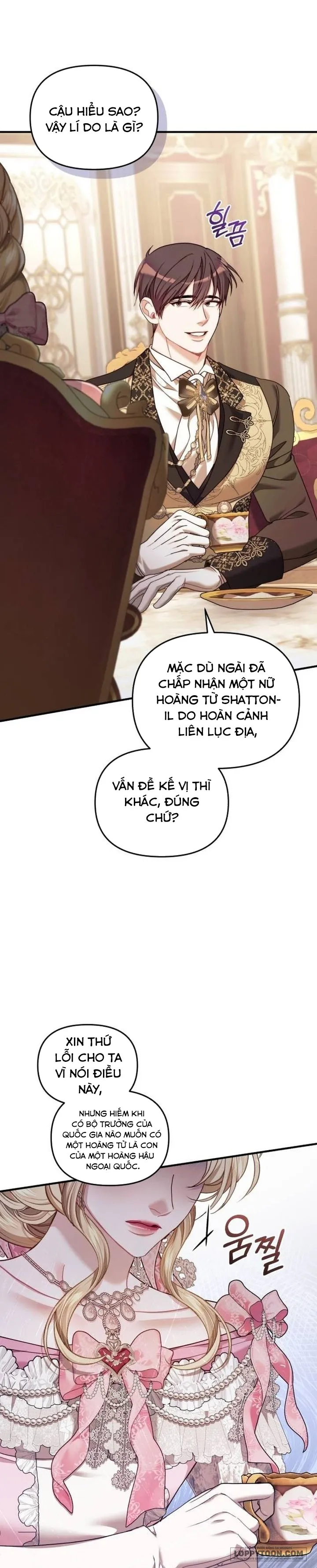 Tôi Đã Trải Qua Đêm Đầu Tiên Dù Chỉ Là Hoàng Hậu Thay Thế Chap 9 - trang 19