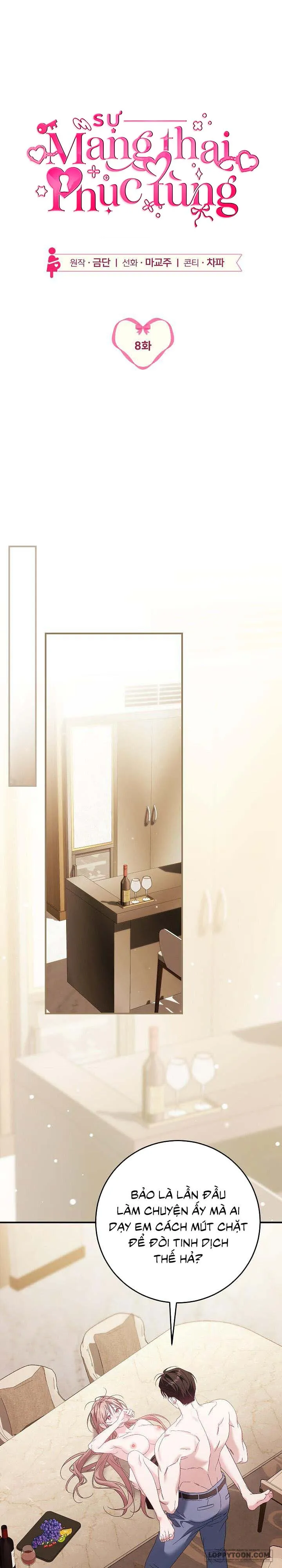 [KHÔNG CHE] Sự Mang Thai Phục Tùng Chap 8 - 🔞🔞🔞🔞🔞 - trang 1
