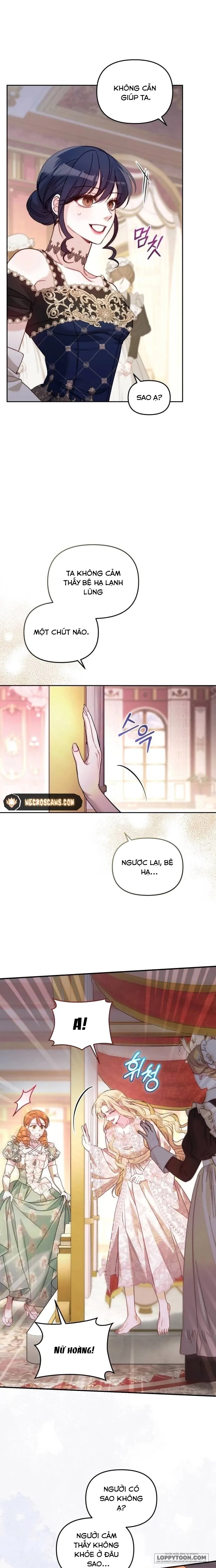 Tôi Đã Trải Qua Đêm Đầu Tiên Dù Chỉ Là Hoàng Hậu Thay Thế Chap 4 - trang 7
