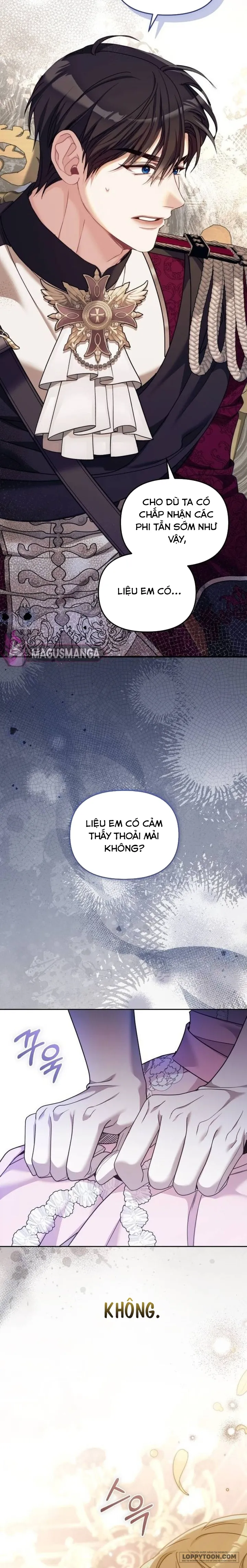 Tôi Đã Trải Qua Đêm Đầu Tiên Dù Chỉ Là Hoàng Hậu Thay Thế Chap 9 - trang 32