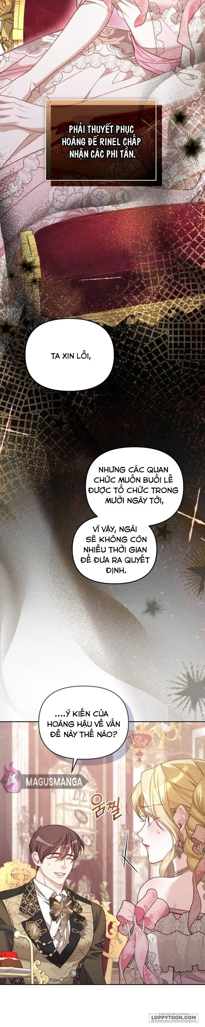 Tôi Đã Trải Qua Đêm Đầu Tiên Dù Chỉ Là Hoàng Hậu Thay Thế Chap 9 - trang 30