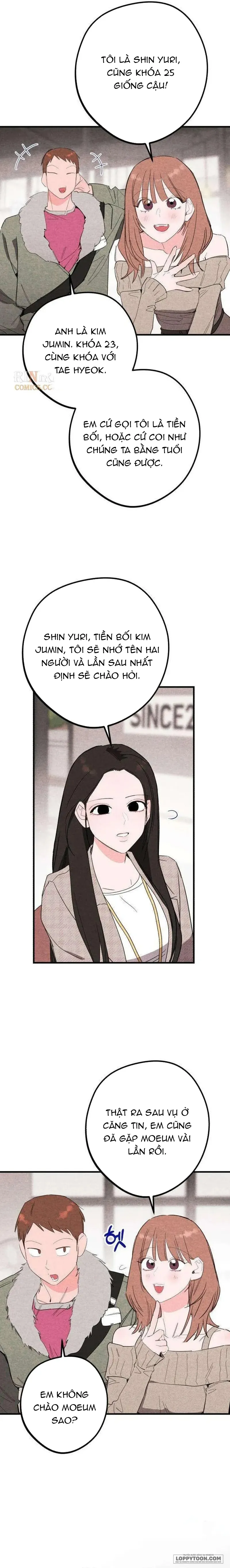 Bộ Mặt Che Giấu Của Tiền Bối Hoàn Hảo Chap 7 - Khoảng khắc khiến trái tim rung động - trang 7