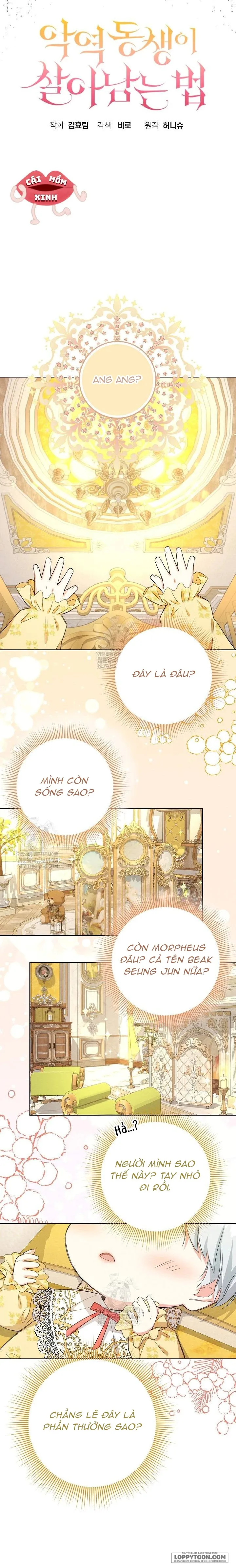 Bí Kíp Sống Sót Khi Trở Thành Em Gái Của Kẻ Phản Diện Chap 1 - trang 14