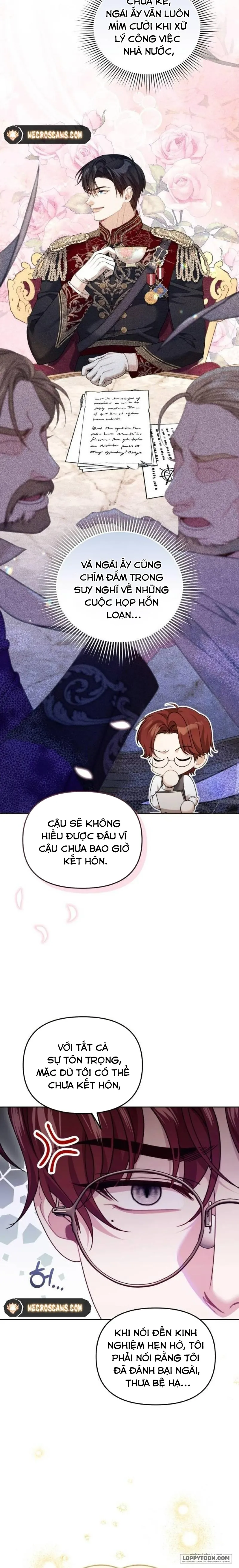 Tôi Đã Trải Qua Đêm Đầu Tiên Dù Chỉ Là Hoàng Hậu Thay Thế Chap 19 - trang 4