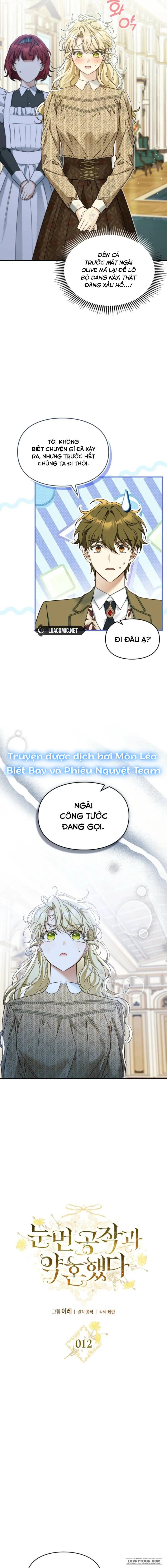 Tôi Đã Đính Hôn Với Vị Công Tước Mù Chap 12 - trang 13