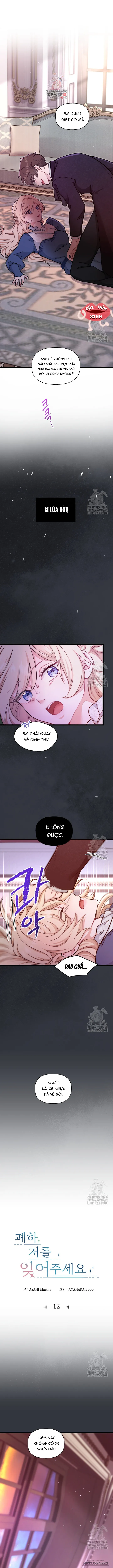 Bệ Hạ, Xin Hãy Quên Tôi Đi Chap 12 - trang 1