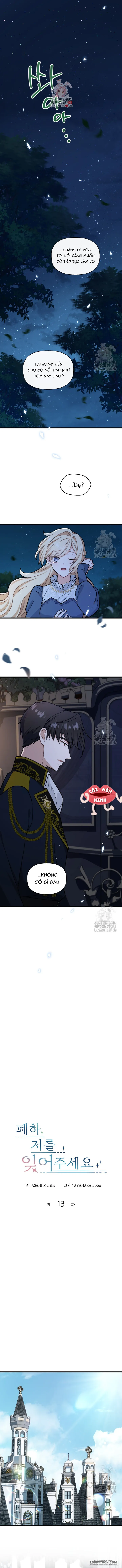 Bệ Hạ, Xin Hãy Quên Tôi Đi Chap 13 - trang 1