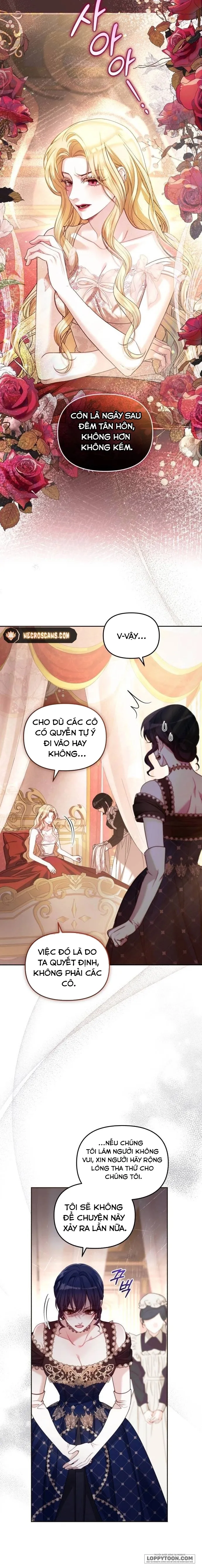 Tôi Đã Trải Qua Đêm Đầu Tiên Dù Chỉ Là Hoàng Hậu Thay Thế Chap 4 - trang 4