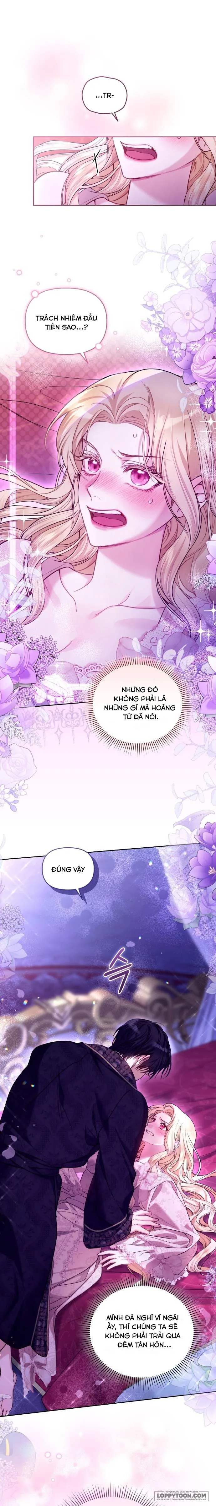 Tôi Đã Trải Qua Đêm Đầu Tiên Dù Chỉ Là Hoàng Hậu Thay Thế Chap 2 - trang 1