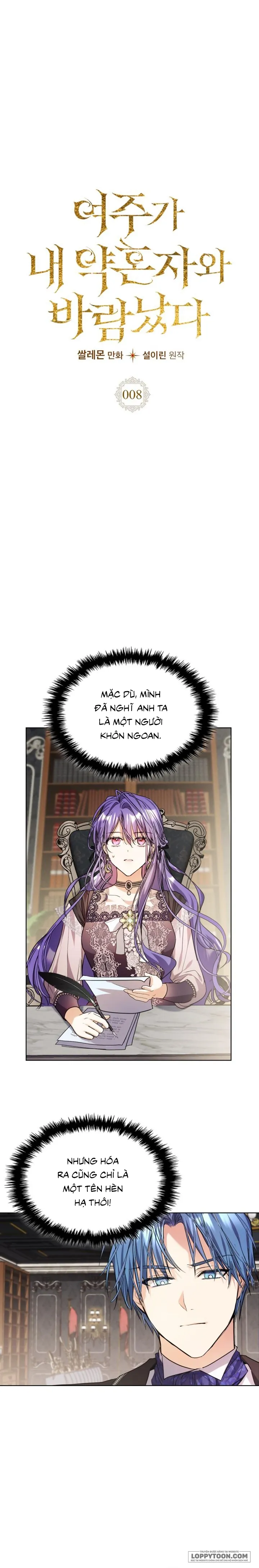 Nữ Chính Ngoại Tình Với Vị Hôn Phu Của Tôi Chap 8 - trang 1