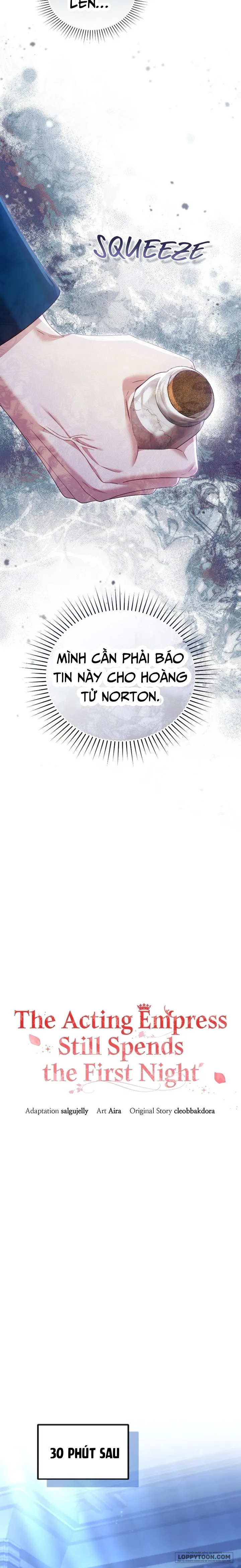 Tôi Đã Trải Qua Đêm Đầu Tiên Dù Chỉ Là Hoàng Hậu Thay Thế Chap 50 - trang 14