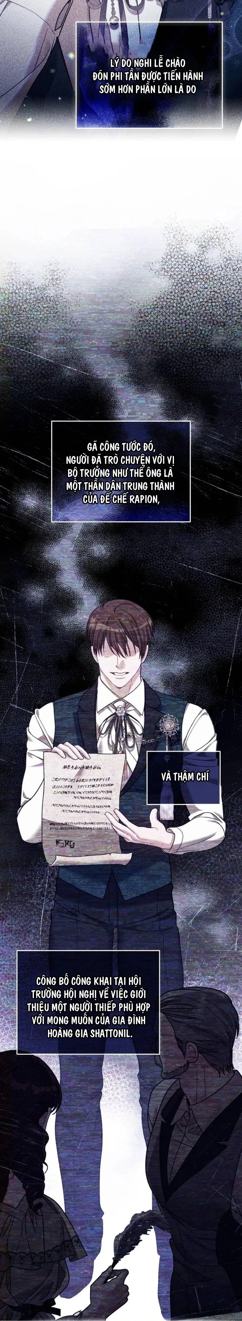 Tôi Đã Trải Qua Đêm Đầu Tiên Dù Chỉ Là Hoàng Hậu Thay Thế Chap 14 - trang 3